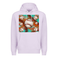 Lilac baseball turquoise serape glitter tumbler Premium Hoodie - Jasminsmagicworld