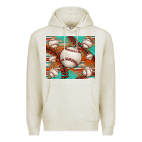 Oatmeal Heather baseball turquoise serape glitter tumbler Premium Hoodie - Jasminsmagicworld