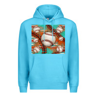 Ocean Blue baseball turquoise serape glitter tumbler Premium Hoodie - Jasminsmagicworld