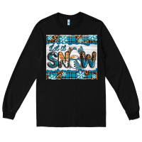 Black let it snow Long Sleeve Tee - RanaPortraitStore