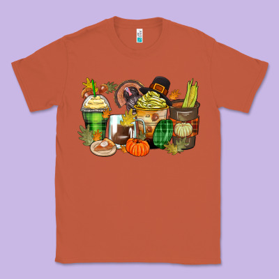 Classic Tee thanksgiving coffee cups
