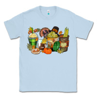 Dusty Blue thanksgiving coffee cups Classic Tee - Zillion Design Studio