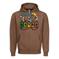 Chestnut battery life of a teacher Zipper Hoodie - Zillion Design Studio
