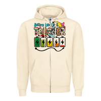 Sandshell battery life of a teacher Zipper Hoodie - Zillion Design Studio