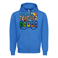 True Royal battery life of a teacher Zipper Hoodie - Zillion Design Studio