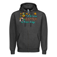 Charcoal Heather a lot can happen in three days Zipper Hoodie - Zillion Design Studio