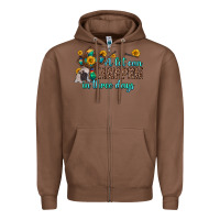 Chestnut a lot can happen in three days Zipper Hoodie - Zillion Design Studio
