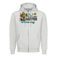 Dove Grey a lot can happen in three days Zipper Hoodie - Zillion Design Studio