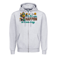 Heather Grey a lot can happen in three days Zipper Hoodie - Zillion Design Studio
