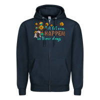Navy a lot can happen in three days Zipper Hoodie - Zillion Design Studio