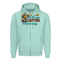 Seafoam a lot can happen in three days Zipper Hoodie - Zillion Design Studio