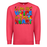 Cardinal i am his voice he is my heart Premium Sweatshirt - JahusDesignShop
