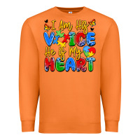 Carrot i am his voice he is my heart Premium Sweatshirt - JahusDesignShop