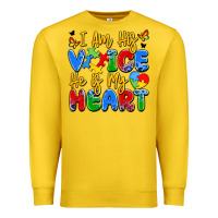 Lemon i am his voice he is my heart Premium Sweatshirt - JahusDesignShop