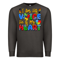 Smoke i am his voice he is my heart Premium Sweatshirt - JahusDesignShop