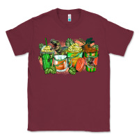 Burgundy t rex coffee cups Classic Tee - Zillion Design Studio