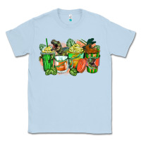 Dusty Blue t rex coffee cups Classic Tee - Zillion Design Studio