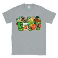 Heather Grey t rex coffee cups Classic Tee - Zillion Design Studio