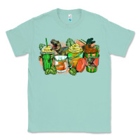 Seafoam t rex coffee cups Classic Tee - Zillion Design Studio