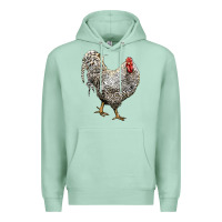 Seafoam Dominique Rooster Premium Hoodie - LillyAllenDesigns