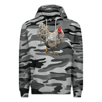 Slate Camo Dominique Rooster Premium Hoodie - LillyAllenDesigns