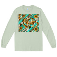Matcha leopard sunflower hearts Long Sleeve Tee - RanaPortraitStore