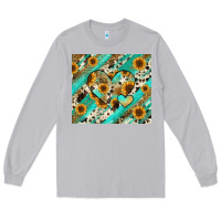 Moon Dust leopard sunflower hearts Long Sleeve Tee - RanaPortraitStore