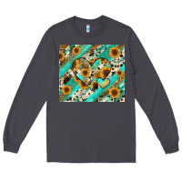 Smoke leopard sunflower hearts Long Sleeve Tee - RanaPortraitStore