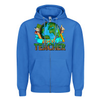 True Royal sped teacher with earth globe Zipper Hoodie - texasbilliewilder