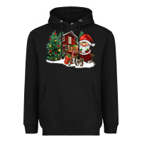 Black christmas gnomes barnyard Heavyweight Hoodie - FaDigitalArtStudio