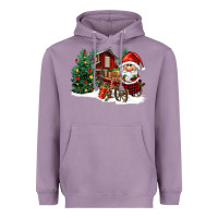 Lavender christmas gnomes barnyard Heavyweight Hoodie - FaDigitalArtStudio