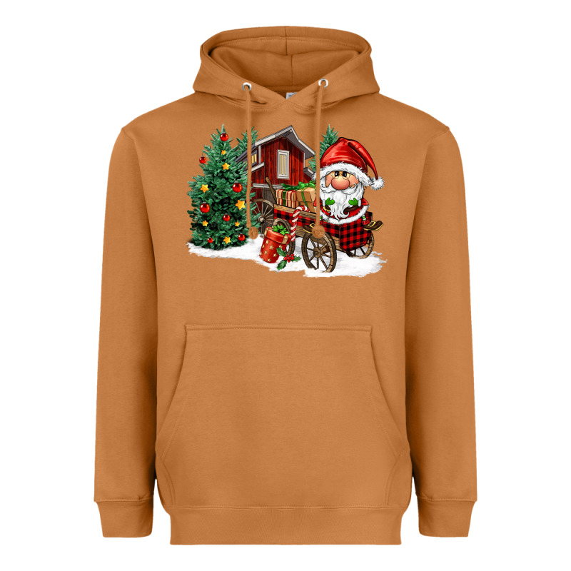 Christmas Gnomes Barnyard Heavyweight Hoodie by FaDigitalArtStudio | Teevron