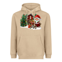 Mushroom christmas gnomes barnyard Heavyweight Hoodie - FaDigitalArtStudio
