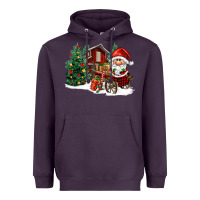 Plum christmas gnomes barnyard Heavyweight Hoodie - FaDigitalArtStudio