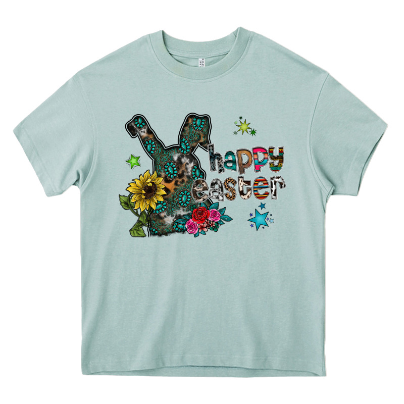 Happy Easter Heavy Core Tee by CowhideDigitalArt | Teevron