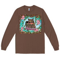 Chestnut mama bear haunting fish floral Long Sleeve Tee - RanaPortraitStore