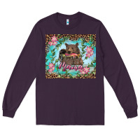 Plum mama bear haunting fish floral Long Sleeve Tee - RanaPortraitStore