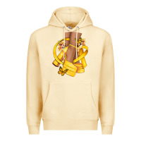 Pina Colada Childhood Cancer diva yellow ribbon Premium Hoodie - NancyCooperArtShop