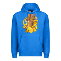 True Royal Childhood Cancer diva yellow ribbon Premium Hoodie - NancyCooperArtShop