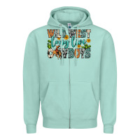 Seafoam wild west long live cowboys Zipper Hoodie - Zillion Design Studio