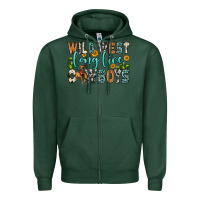 Sports Green wild west long live cowboys Zipper Hoodie - Zillion Design Studio