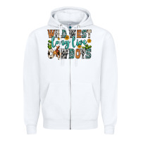 White wild west long live cowboys Zipper Hoodie - Zillion Design Studio