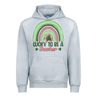 Heather Grey lucky to be a teacher Urban Hoodie - MaliasSmallBusiness