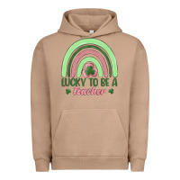 Pigment Burro lucky to be a teacher Urban Hoodie - MaliasSmallBusiness