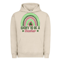 Pigment French Oak lucky to be a teacher Urban Hoodie - MaliasSmallBusiness