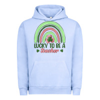 Pigment Grape Ice lucky to be a teacher Urban Hoodie - MaliasSmallBusiness
