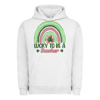 Pigment Lunar Rock lucky to be a teacher Urban Hoodie - MaliasSmallBusiness