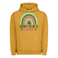 Pigment Peanut Butter lucky to be a teacher Urban Hoodie - MaliasSmallBusiness