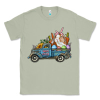 Matcha Happy Easter Truck with Bunny Eggs And Carrot Classic Tee - RanaPortraitStore