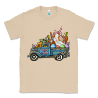 Mushroom Happy Easter Truck with Bunny Eggs And Carrot Classic Tee - RanaPortraitStore